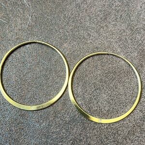 Banana Republic gold hoop earrings  lightweight!